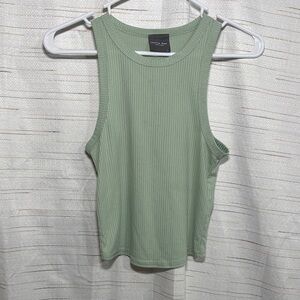 Olivia Rae Sage Ribbed Tank Top